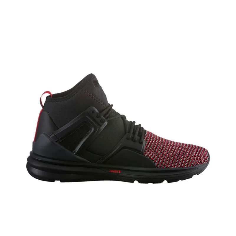 PUMA Basket Puma B.o.g Limitless Anti-Slip Wear-Resistant Breathable Lightweight High-Top Casual Shoes Men's Red Black-1