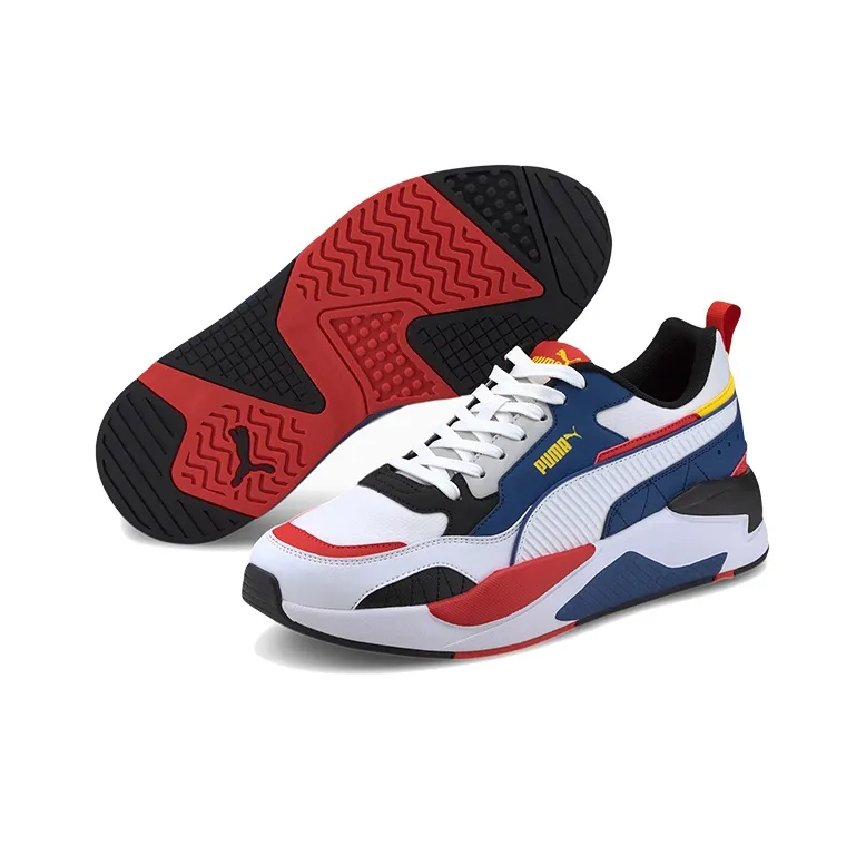 PUMA X Ray 2 Square Pack Low Running Shoes Blue/Red/White-4