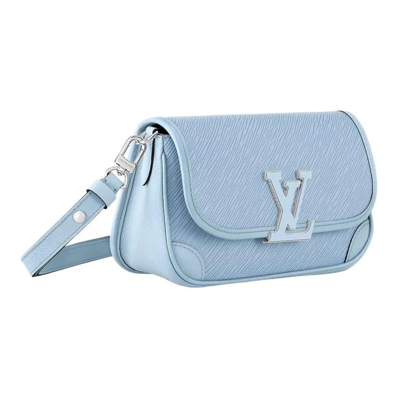 LOUIS VUITTON Epi Grain Cow Leather Crossbody Bag, Shoulder Bag Women's Blue-1