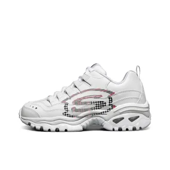 Skechers Energy Printing Running Shoes White/Red/Blue Women's