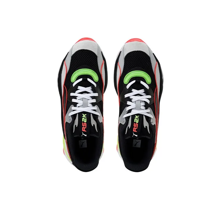 PUMA Rs 2k Internet Exploring Low Running Shoes Black/Grey/Red Women's-3
