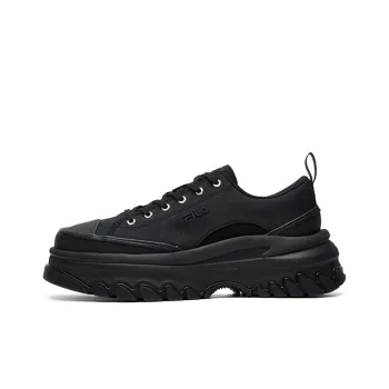 FILA Lava Wear Resistant Low Top Casual Shoes Women's Black