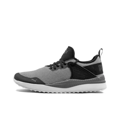 PUMA Pacer Next Cushioned Slip-Resistant Coverage Mid-Top Casual Shoes Black White
