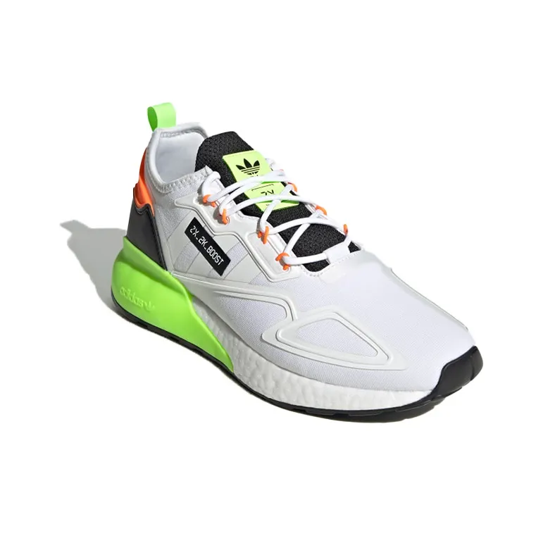 Adidas Originals Zx 2K Boost Cloud White Green-2