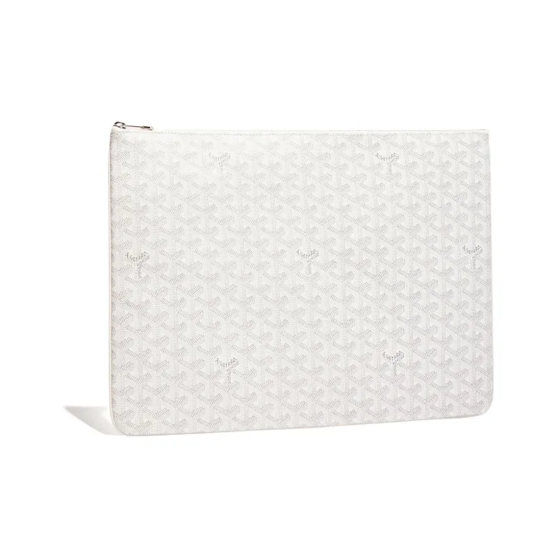 GOYARD SENAT Canvas With Leather Toiletry Bags Storage Bags Clutch Large Size Unisex 11 Colors-27