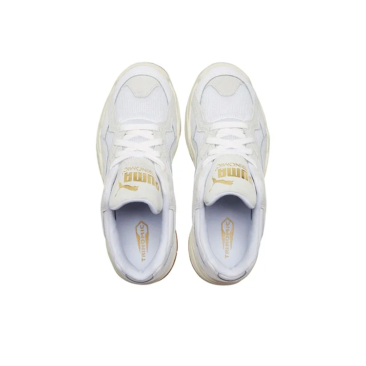 PUMA Performer Core Khaki/White/Gold Low Sneakers-3