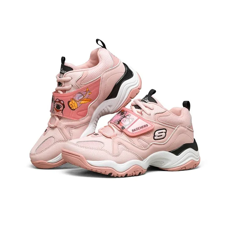 Skechers D'Lites Train Low Top Running Shoes Pink/Red Women's-2