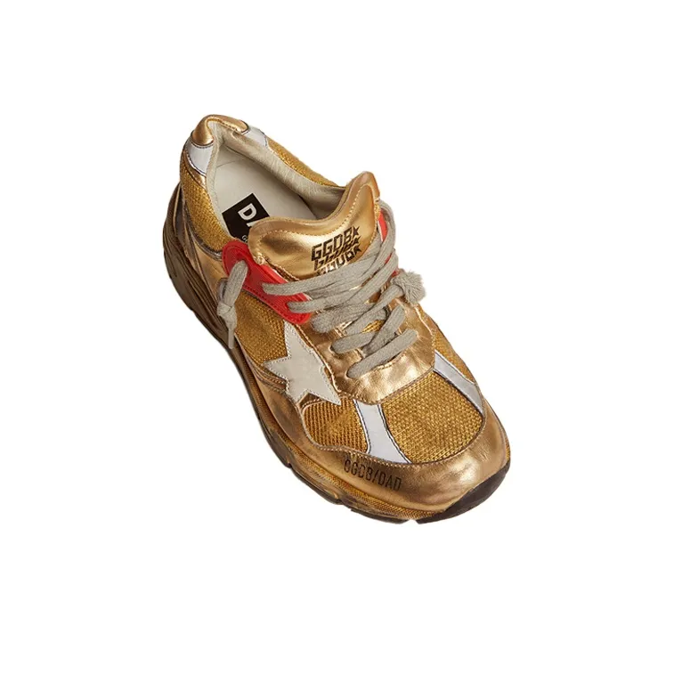 Golden Goose Running Sole Distressed-effect Sneakers-2