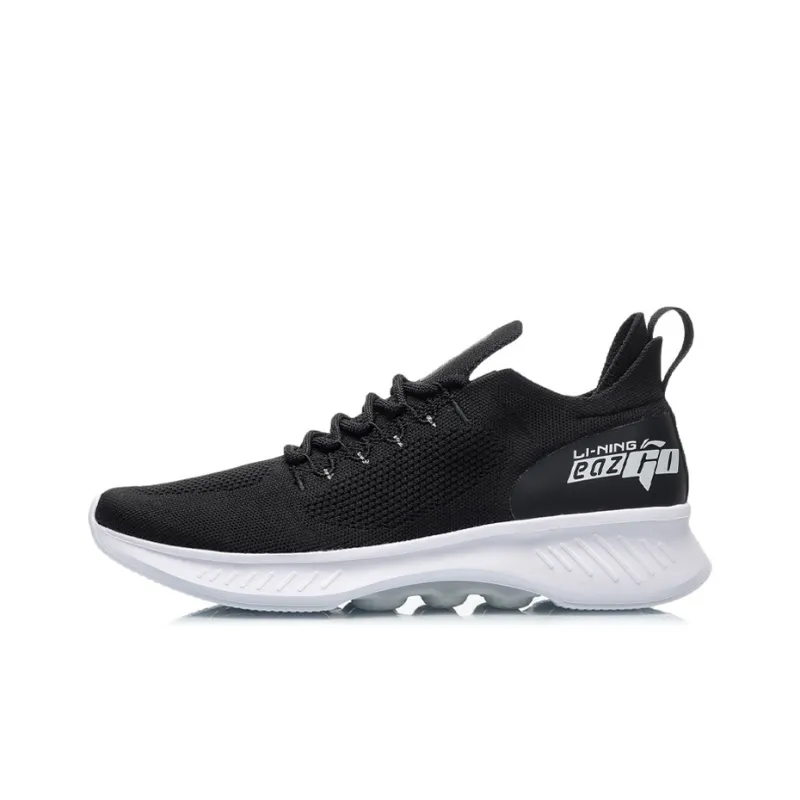 LiNing EazGo Cushioning, Breathable, Lightweight Low Top Casual Shoes Men's Black-0