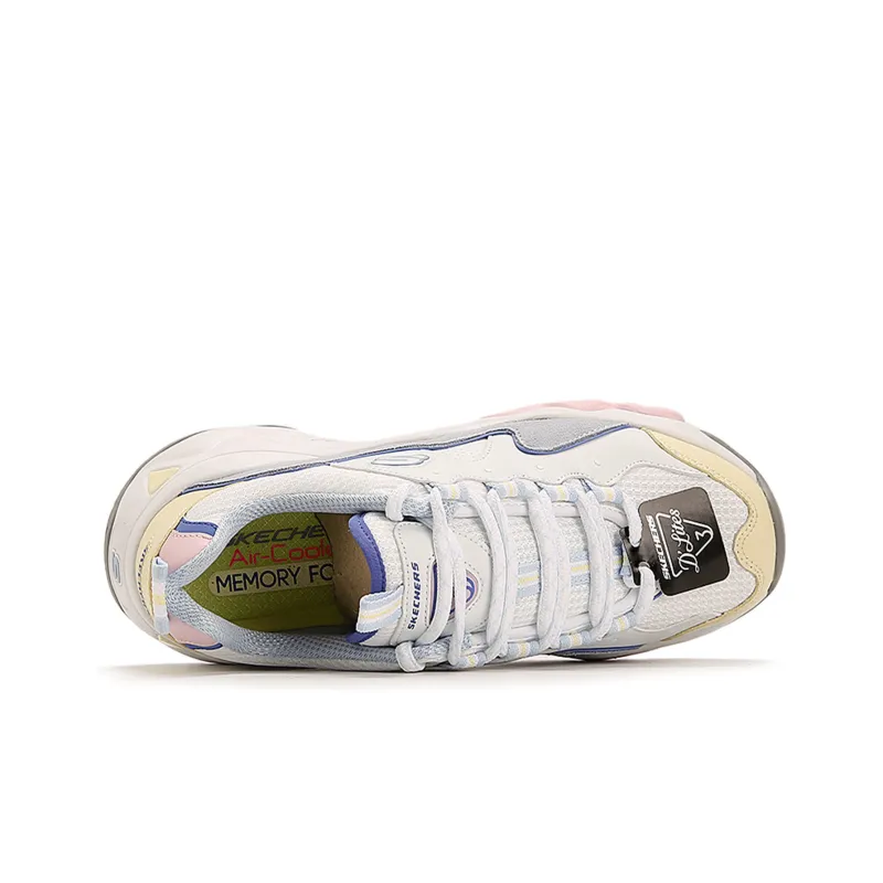 Skechers D'LITES Series Casual Shoes Women's Low-Top White/Multicolor-2