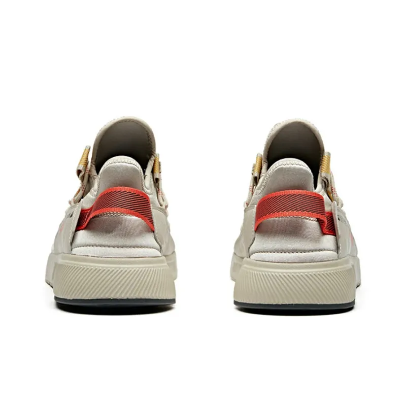 Anta Life Collection Cushioning Anti-Slip Wear-Resistant Breathability Low-Top Sports Casual Shoes Men's Gray Orange-3