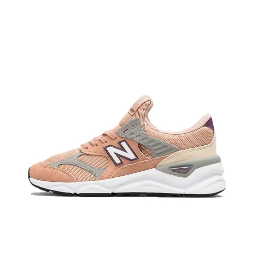 New Balance NB X-90 Casual Shoes Women's Low-Top Pink Orange