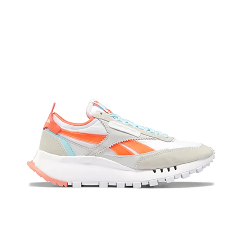 Reebok Classic Leather Legacy White Orange Flare Women's-1