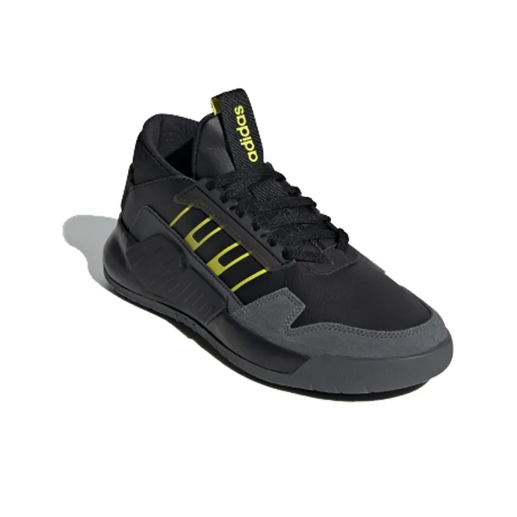 Adidas Neo Bball90s 'Black Gray Yellow'-1