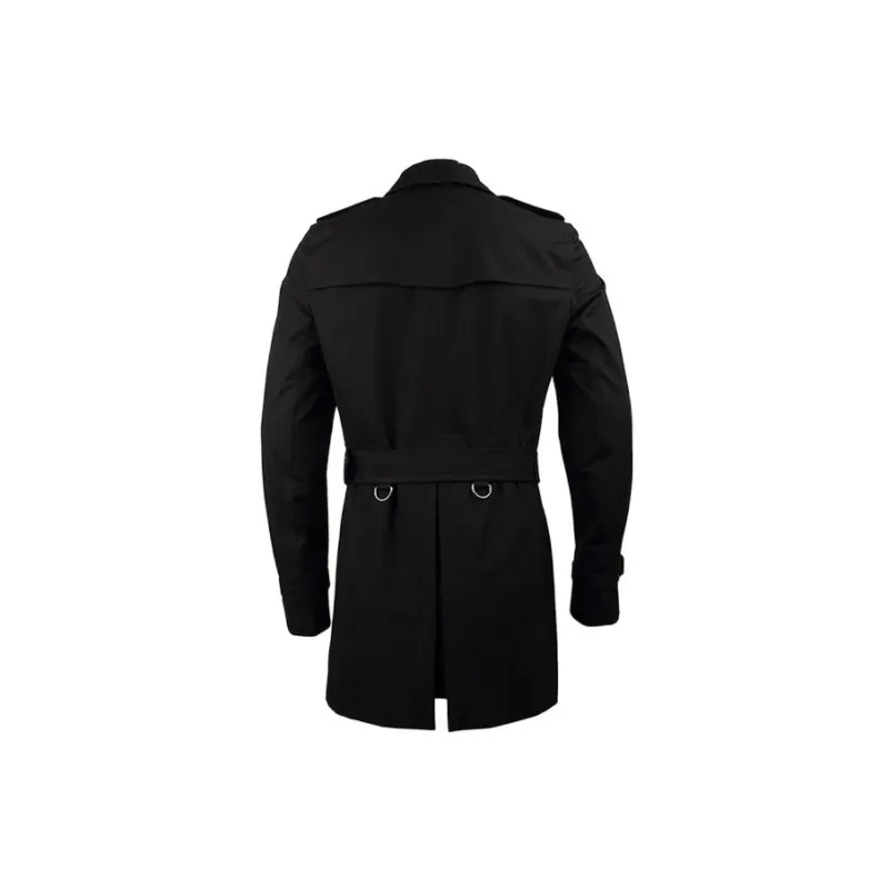 Burberry Trench Coats Men Black-1