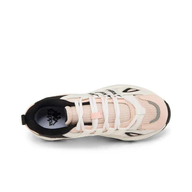 Kappa Breathable Lightweight Low-Top Casual Shoes Unisex Pink White Black-4