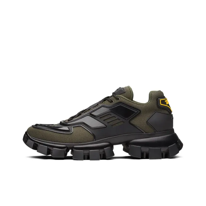 PRADA Cloudbust Thunder Non slip Lightweight Low Top Casual Shoes Men's Army Green-0