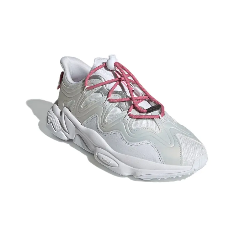 Adidas Originals Ozweego Plus Wear Resistant Low Top Casual Shoes Women's White Gray-2