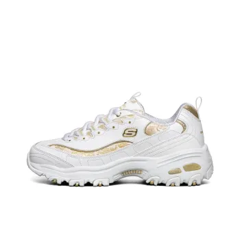 Skechers D Lites 1.0 White/Gold Women's