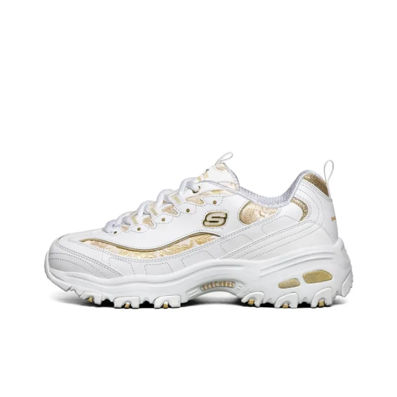 Skechers D Lites 1.0 White/Gold Women's-0