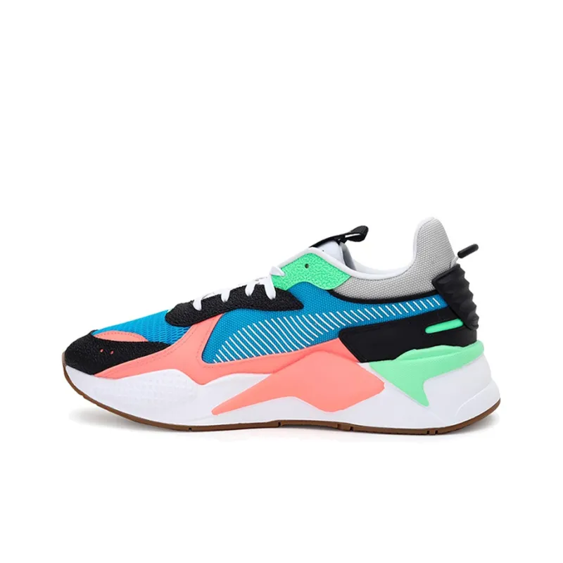 PUMA RS-X Hard Drive Low-Top Casual Shoes Unisex White Blue Orange-0