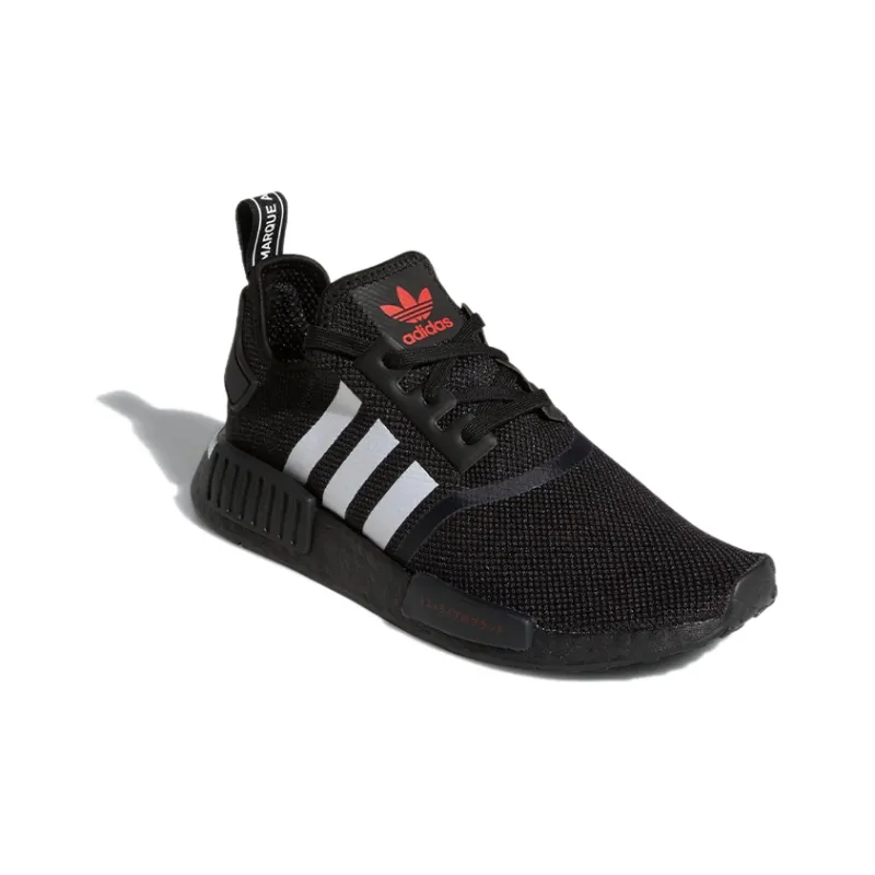 Adidas Nmd R1 Japanese Side Print Black White-2
