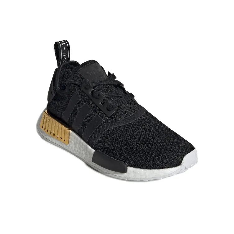 Adidas Nmd R1 Black Gold Metallic Women's-2