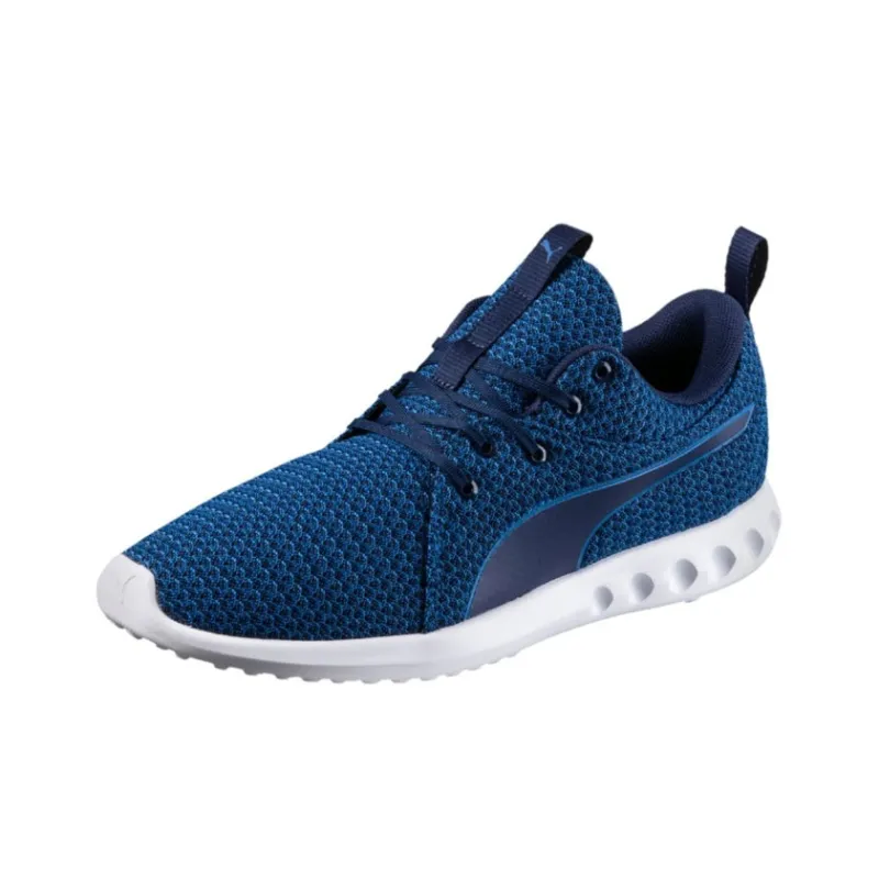 PUMA Carson 2 Knit Anti-Slip Wear-Resistant Low-Top Casual Shoes Men's Blue-2