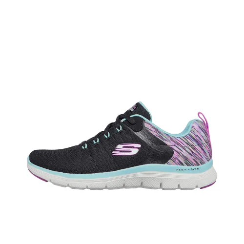 Skechers Flex Appeal 4.0 Casual Shoes Women's Low-Top Black/Purple