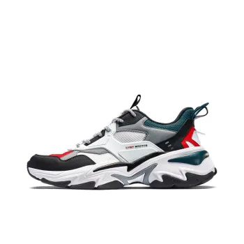 XTEP Shanhai Collection Cushioning Anti Slip And Wear Resistant Low Top Sports Casual Shoes White Black