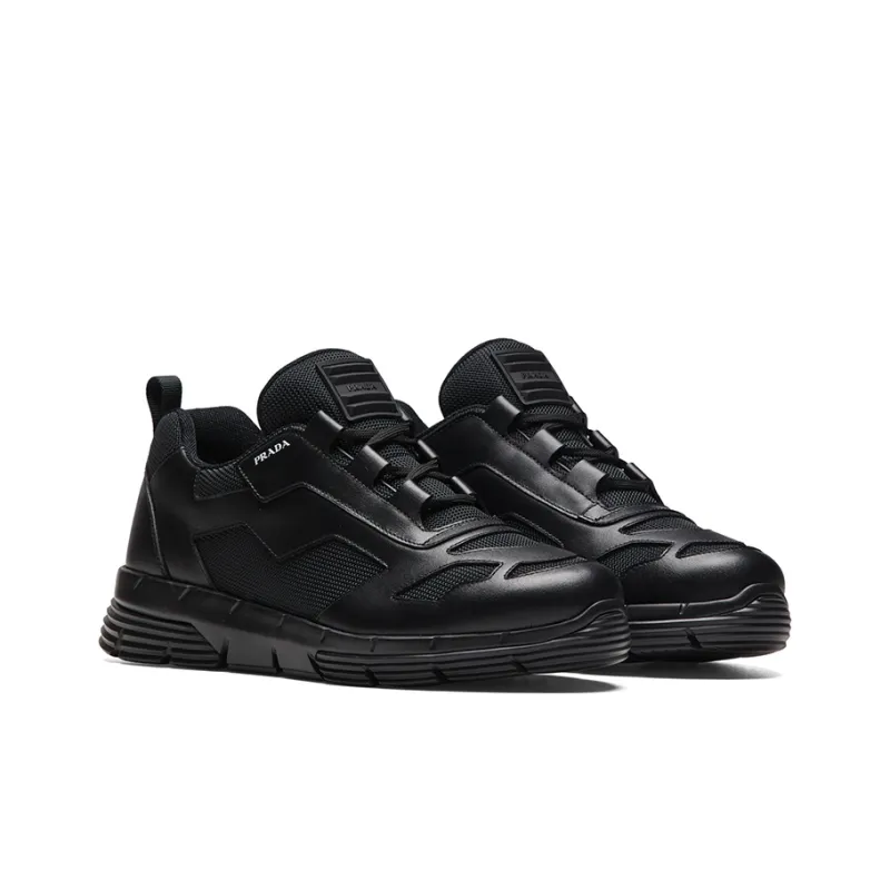 PRADA Cushioning, Slip Resistant, Abrasion Resistant, Breathable Low Top Sports Casual Shoes Men's Black-2