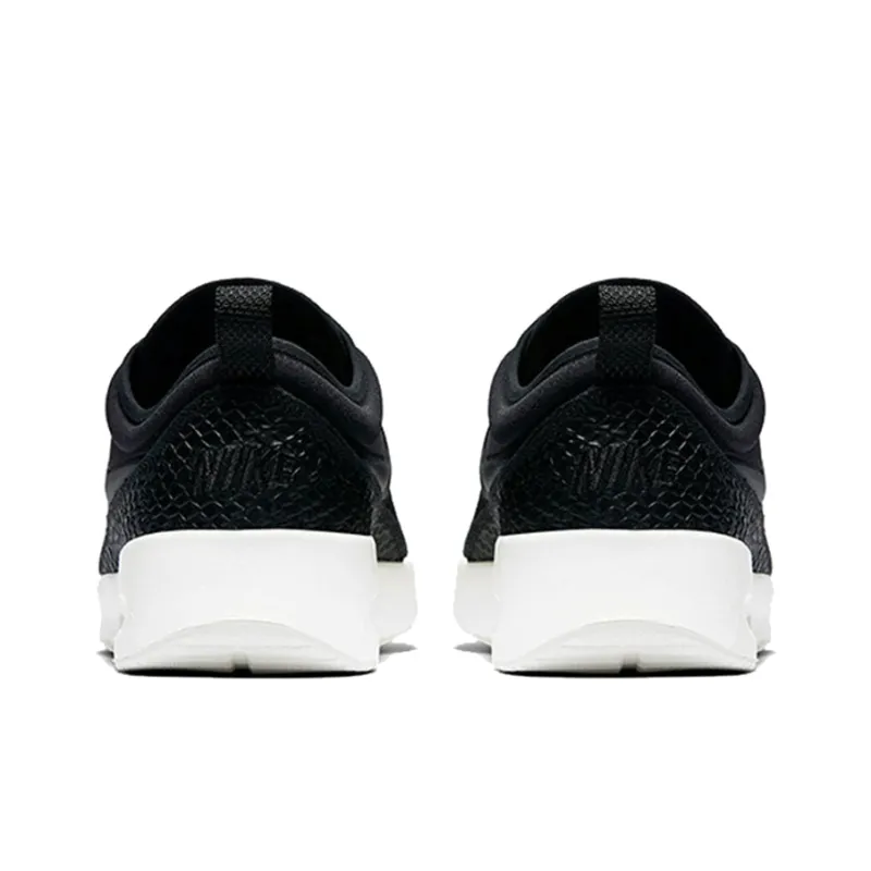 Nike Air Max Thea Ultra Premium Cushioned Slip Resistant Low Top Casual Shoes Women's Black White-4
