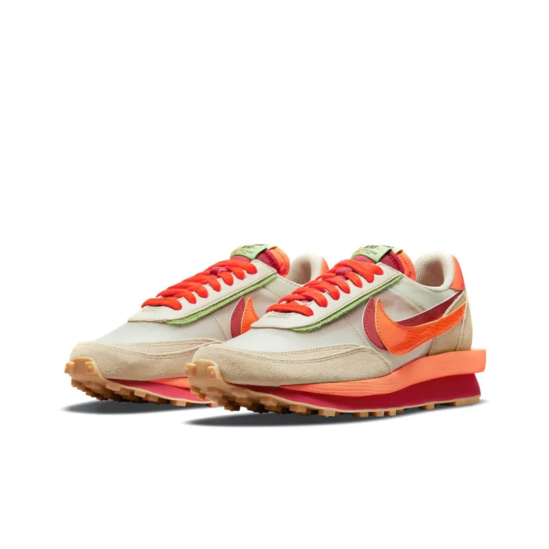 Nike Ld Waffle Sacai Clot Kiss Of Death Net Orange Blaze-2