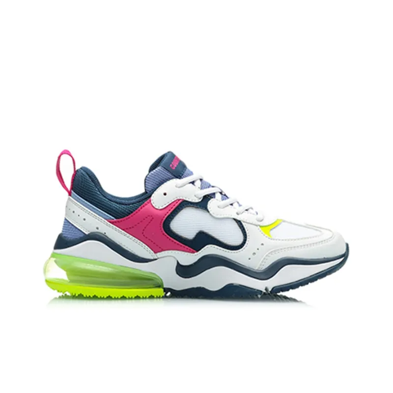 LiNing CF Neon Source Non slip Lightweight Low Top Casual Shoes Women's-1