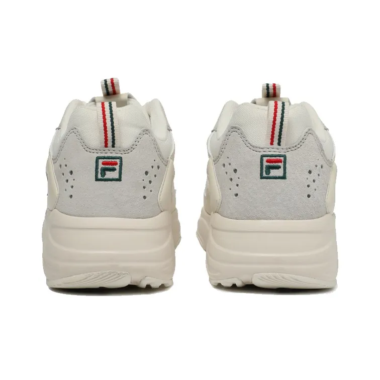 FILA Ray Tracer Linear Low Top Running Shoes Grey/Black/Red-4