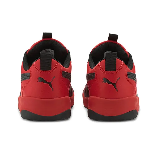 PUMA Backcourt Sl Cushioning Wear-Resistant Low-Top Casual Shoes Unisex Black Red-3
