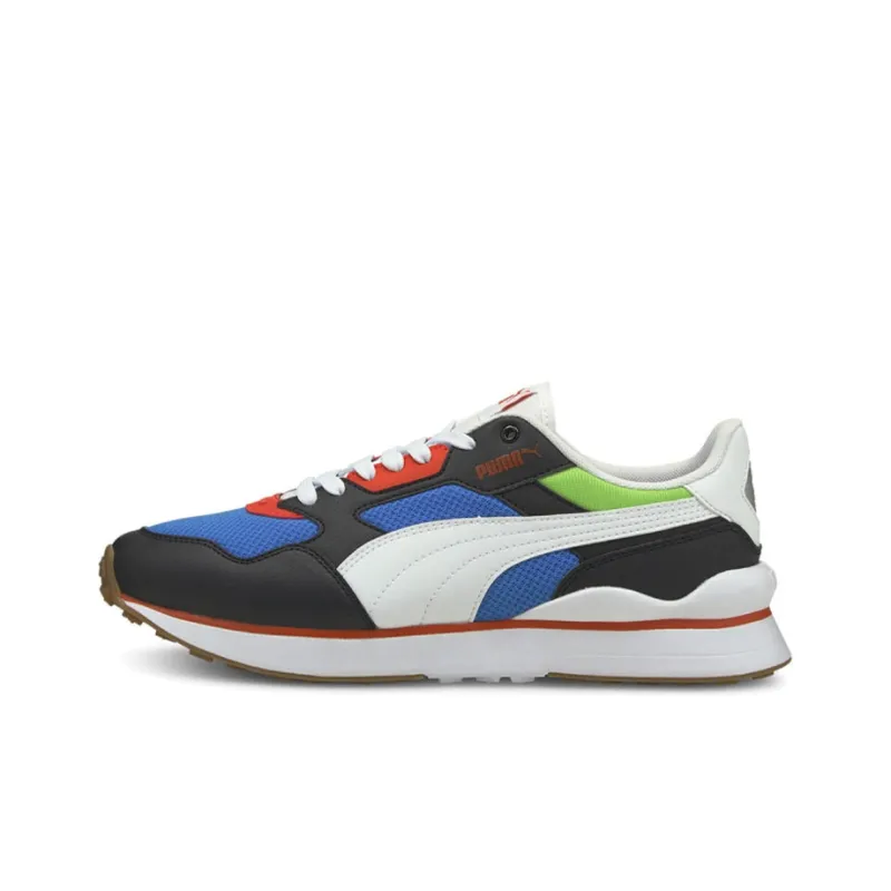 PUMA R78 Futr Low Top Running Shoes Black/White/Blue-0