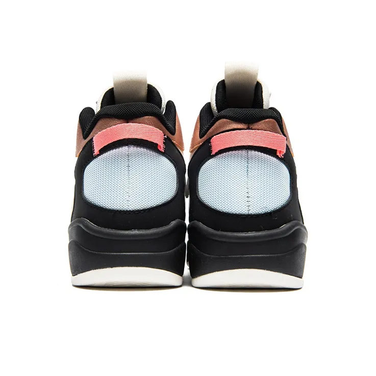 361° Cushioning Anti Slip And Wear Resistant High Top Casual Shoes Women's Black White Pink-2