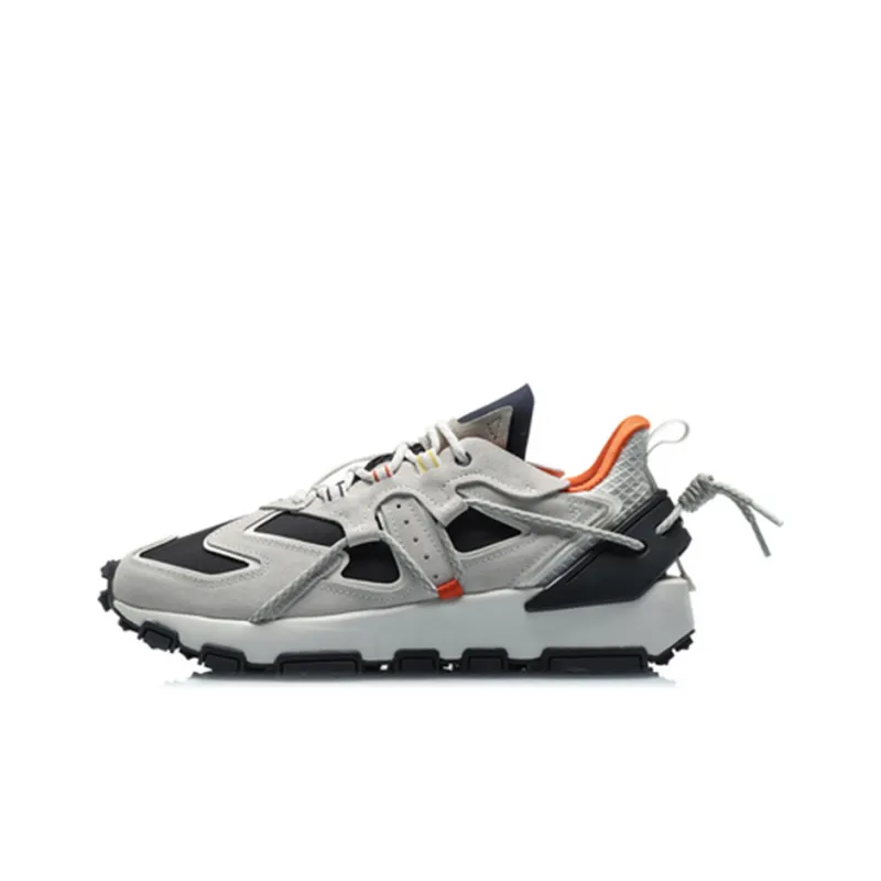 LINING CF Tracing Casual Shoes Men Low-Top Black Gray-0