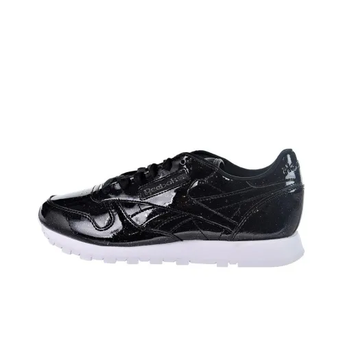 Reebok Classic Leather Casual Shoes Women's Low-Top Black