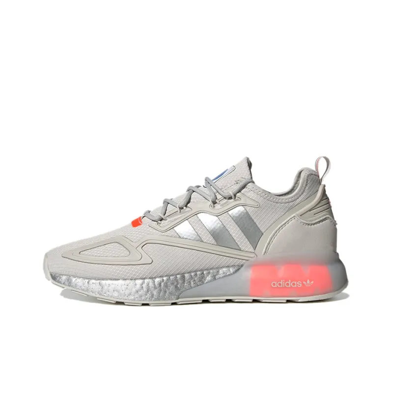 Adidas Zx 2K Boost Grey One Solar Red-0
