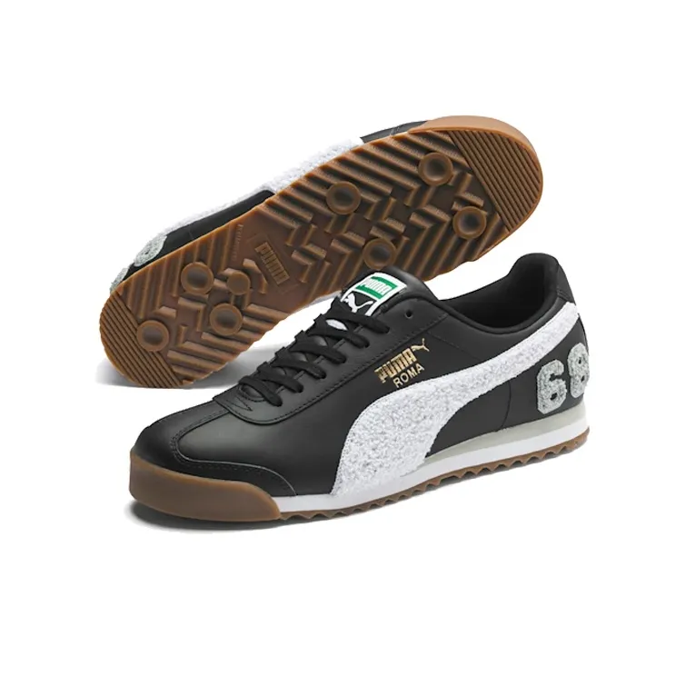 PUMA Roma '68 Lux Varsity 'Black White'-3