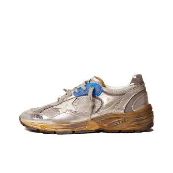 Golden Goose Dad Star Chunky Sneakers Men's Silver Brown