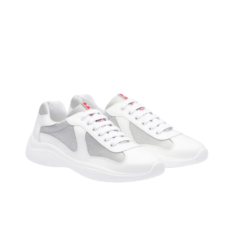 PRADA Casual Shoes Men Low Top White/Silver-1