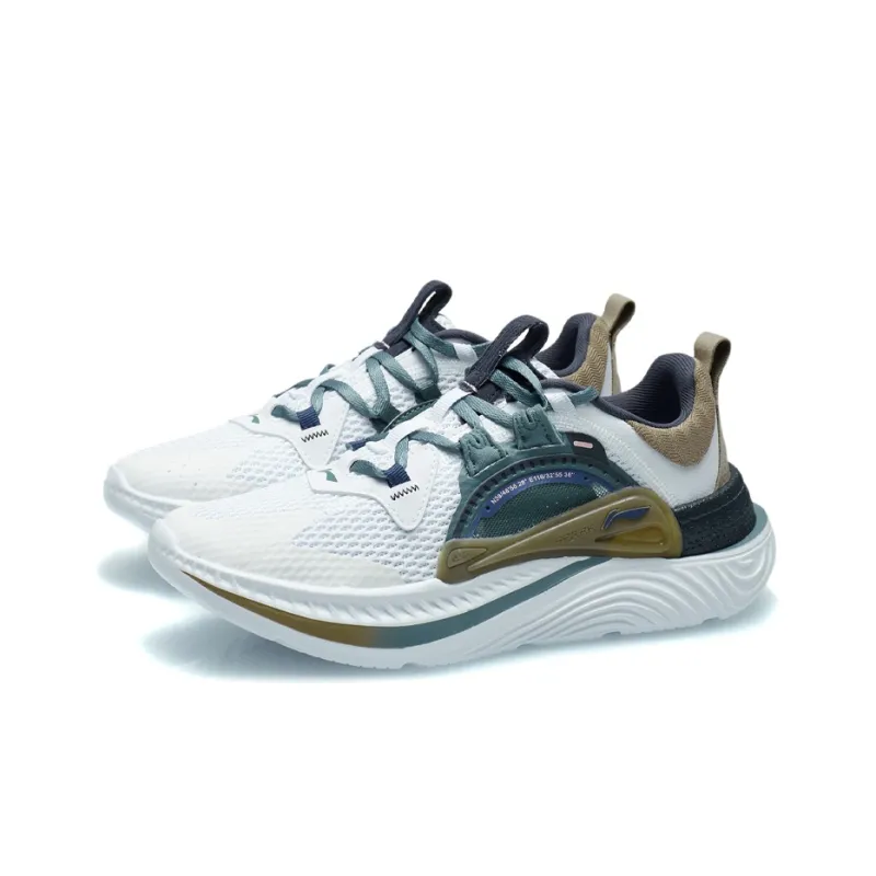 LINING Spark Casual Shoes Women's Low Top Standard White-2