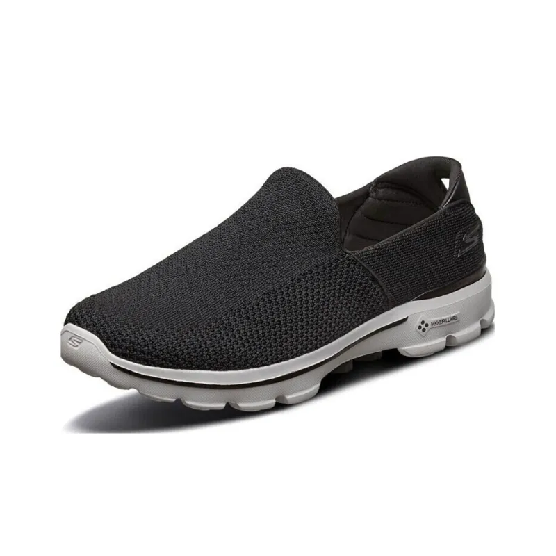 Skechers Go Walk 3 Breathable Low-Top Casual Shoes Men's Black-1