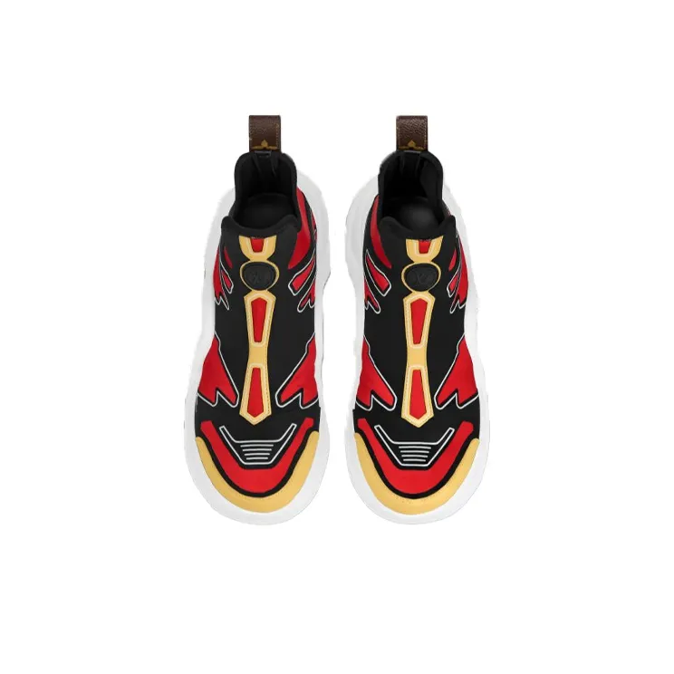 LOUIS VUITTON Archlight Ankle Sneakers 'Red Yellow Black' Women's-3