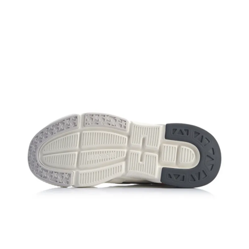 LiNing Departure Abrasion Resistant Breathable Low Top Sports Casual Shoes Men's Mist White-4