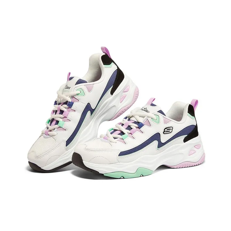 Skechers D'LITES 4.0 Anti-Slip Wear-Resistant Breathable Lightweight Low-Top Casual Shoes Women's Multicolor-2