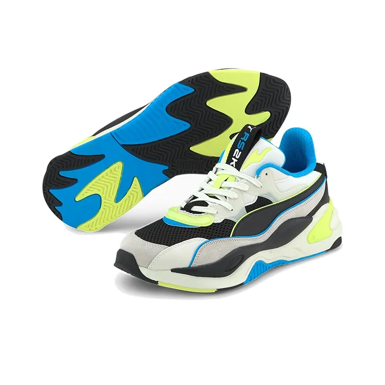 PUMA RS-2K Internet Exploring Cushioning Wear-Resistant Low-Top Casual Shoes Unisex White Blue Black-2